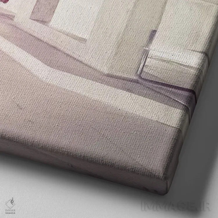 تابلو آمازرد (اسم خاص) اثر اوگنی سولویف - نمای نزدیک بافت بوم