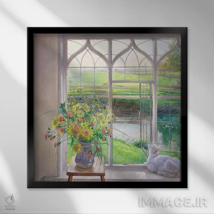 تابلو نسیم سحرگاهی اثر تیموتی ایستون - نمای قابدار مشکی