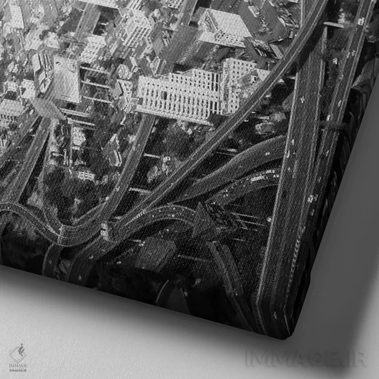 تابلو تلاقی نقطه ۲ اثر اوگنی سولویف - نمای نزدیک بافت بوم