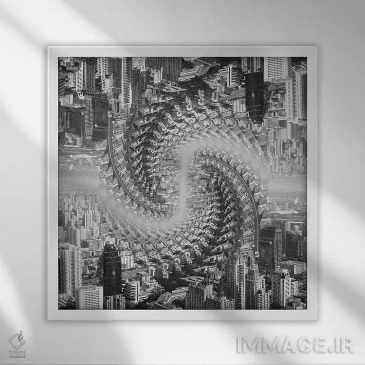 تابلو تلاقی نقطه ۱ اثر اوگنی سولویف - نمای قابدار سفید