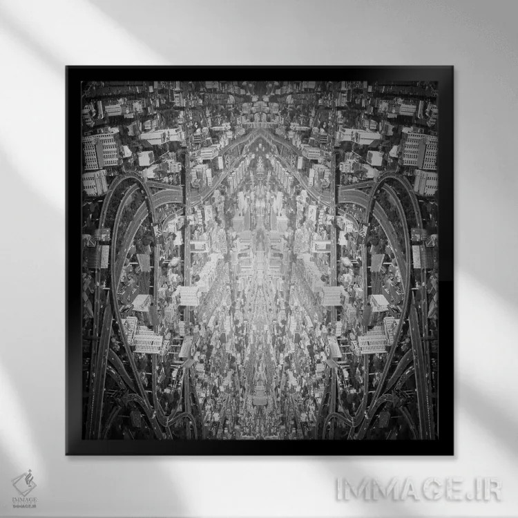 تابلو تلاقی نقطه ۲ اثر اوگنی سولویف - نمای قابدار مشکی