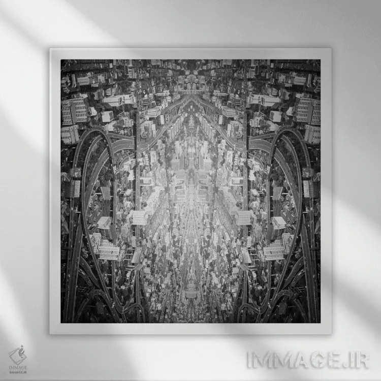 تابلو تلاقی نقطه ۲ اثر اوگنی سولویف - نمای قابدار سفید