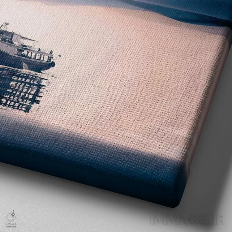 تابلو دزرتیر (اسم خاص/عنوان اثر) اثر اوگنی سولویف - نمای نزدیک بافت بوم