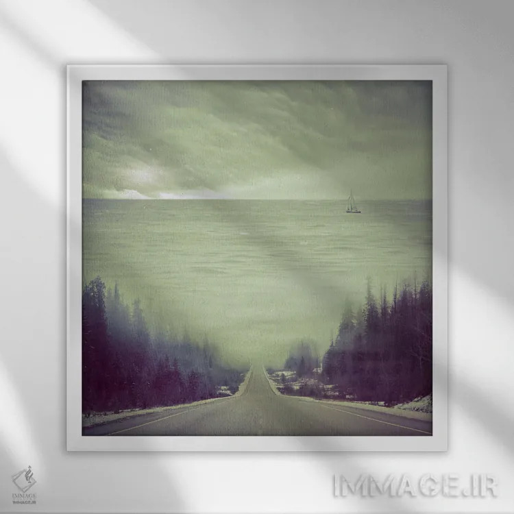 تابلو دوپسیسم (اسم خاص/عنوان اثر) اثر اوگنی سولویف - نمای قابدار سفید