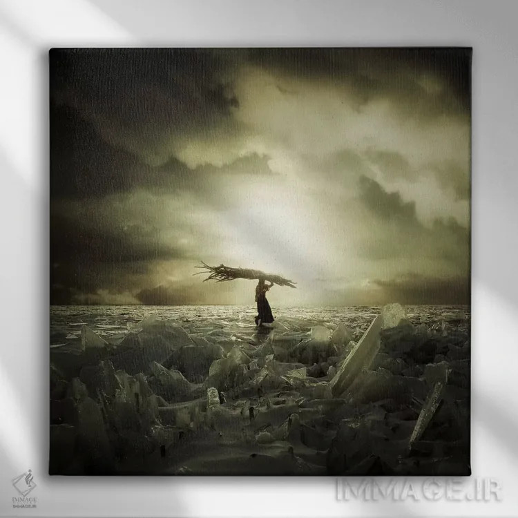 تابلو ملت یخزده اثر اوگنی سولویف - نمای روبهرو روی دیوار