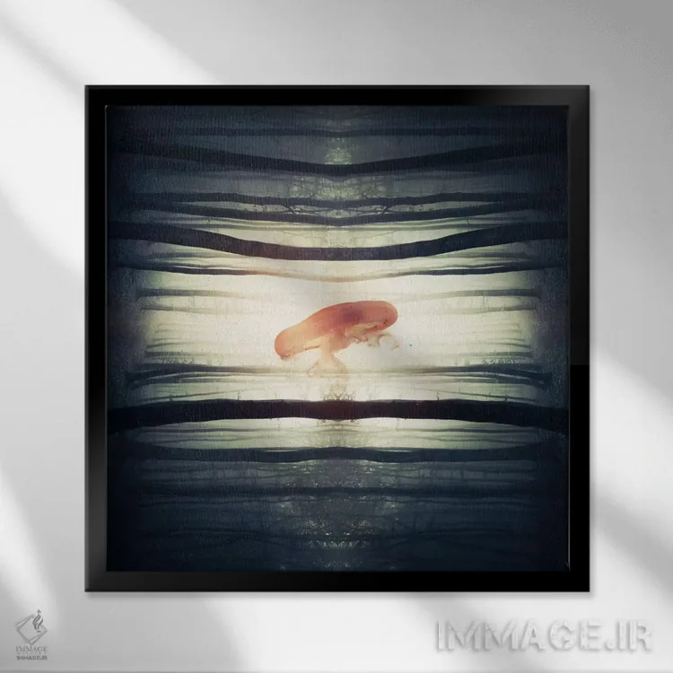 تابلو درخشش اثر اوگنی سولویف - نمای قابدار مشکی