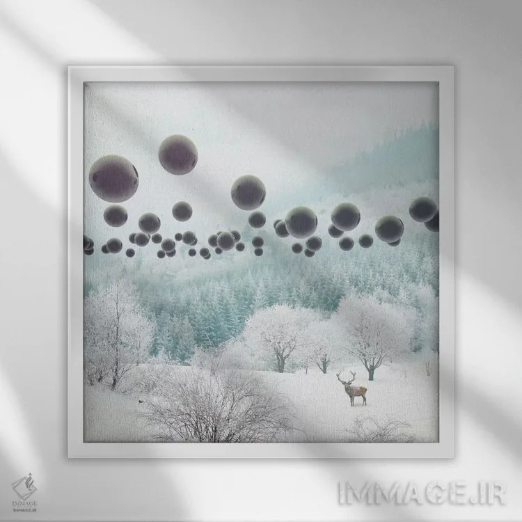 تابلو شبح جنگل اثر اوگنی سولویف - نمای قابدار سفید