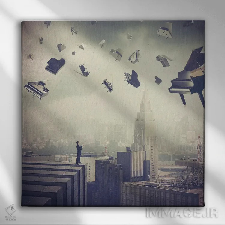 تابلو سمفونی آخر اثر اوگنی سولویف - نمای روبهرو روی دیوار