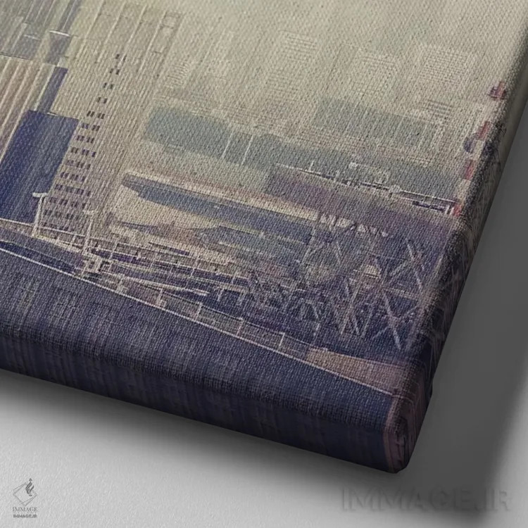 تابلو سمفونی آخر اثر اوگنی سولویف - نمای نزدیک بافت بوم