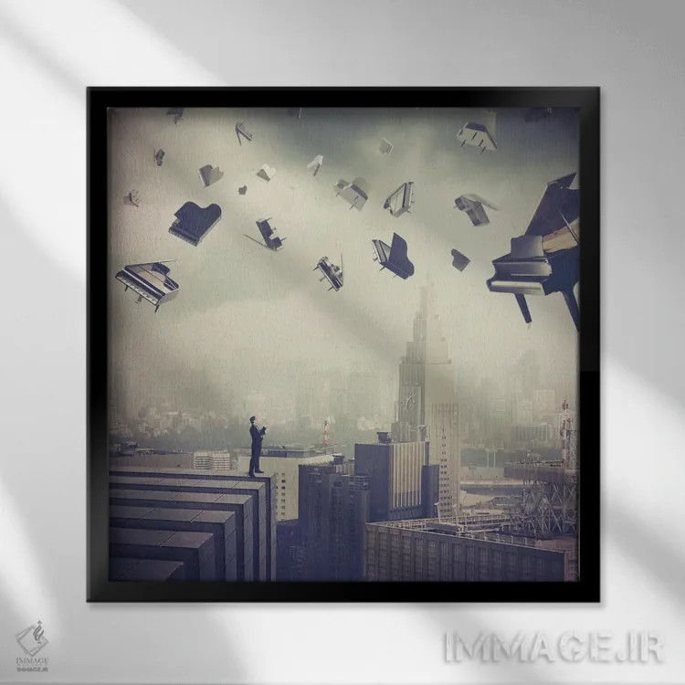 تابلو سمفونی آخر اثر اوگنی سولویف - نمای قابدار مشکی