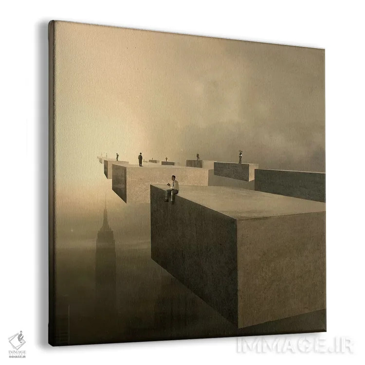 تابلو مسافران اثر اوگنی سولویف - نمای پرسپکتیو محصول