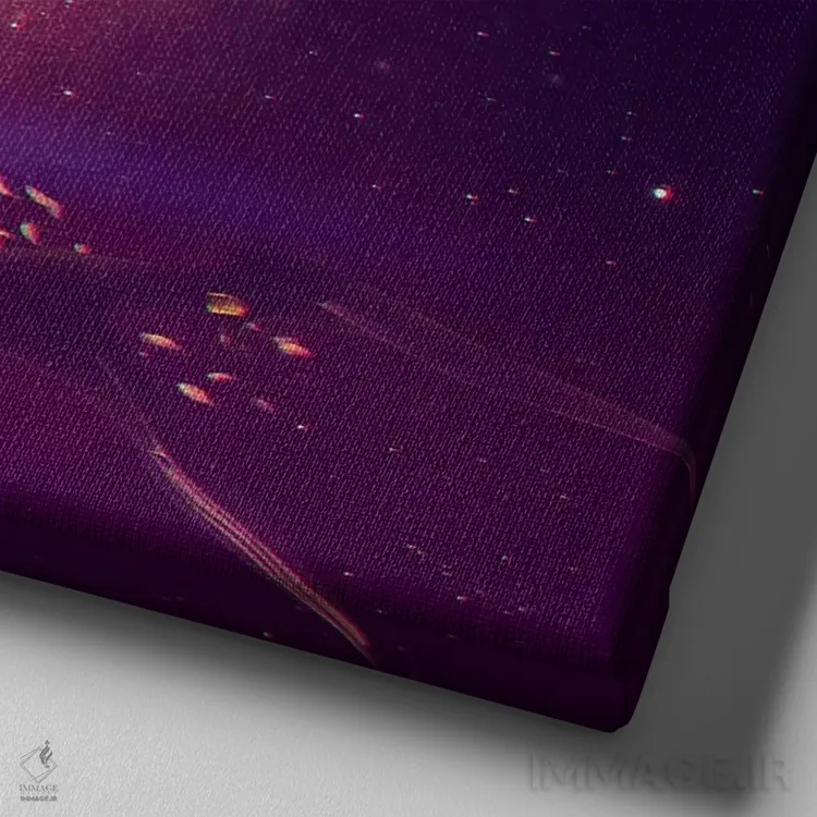 تابلو آسترودایور اثر اوگنی سولویف - نمای نزدیک بافت بوم