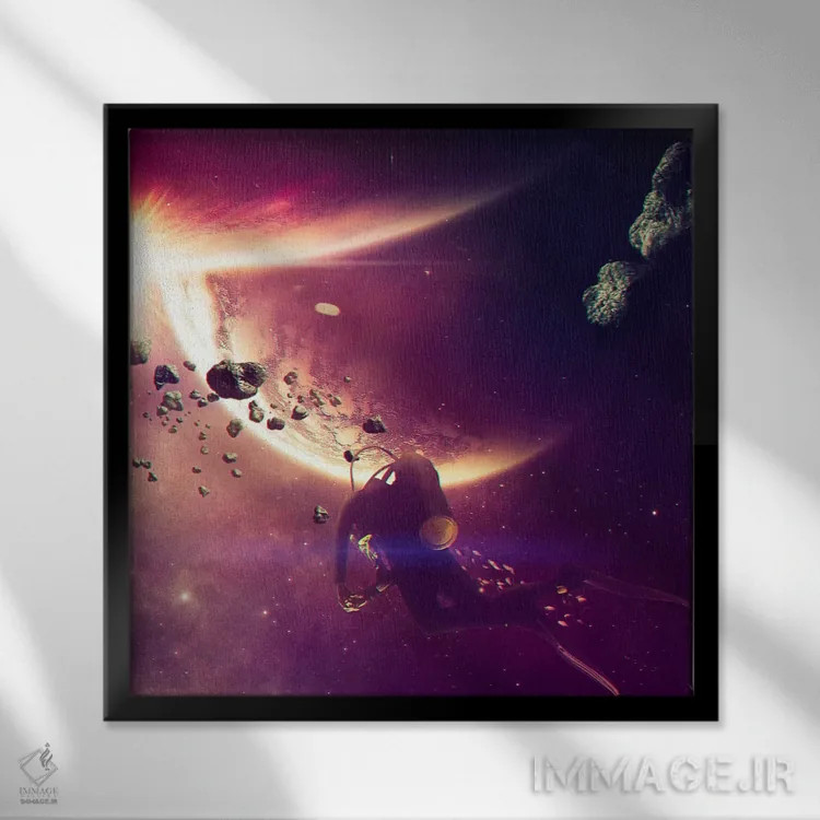 تابلو آسترودایور اثر اوگنی سولویف - نمای قابدار مشکی