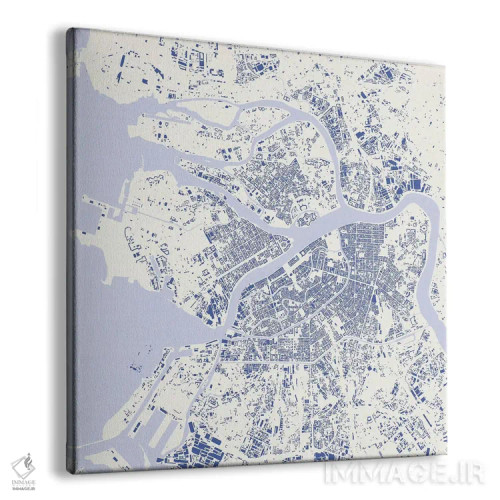 تابلو نقشهٔ شهری سن پترزبورگ (آبی) اثر اوربانمپ (نقشه شهری؛ استودیو نقشه یا طراح) - نمای پرسپکتیو محصول