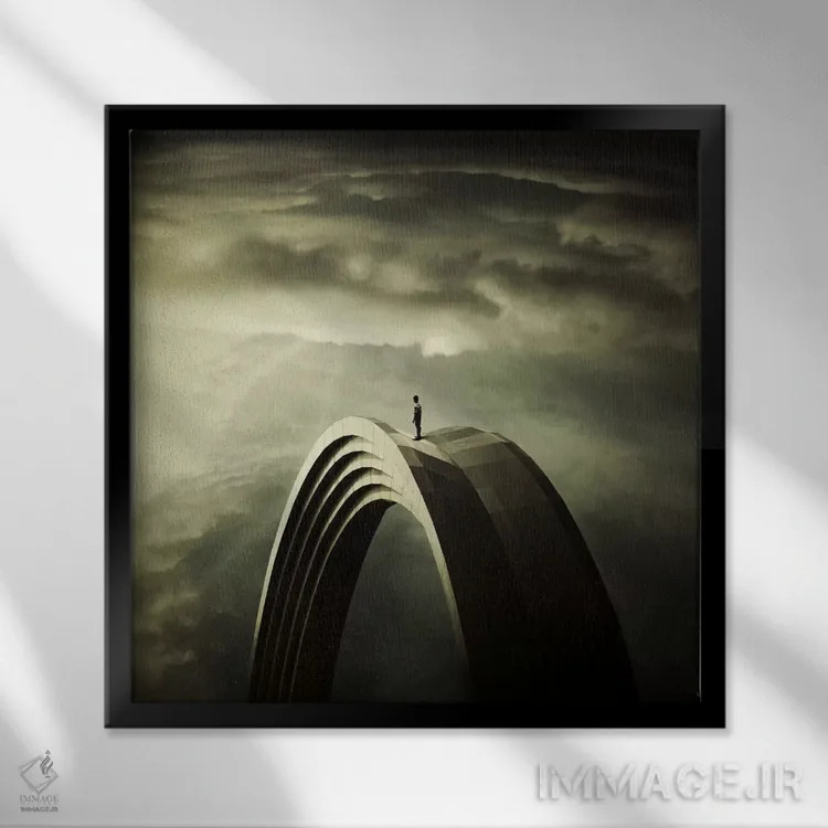 تابلو مدیر زمان اثر اوگنی سولویف - نمای قابدار مشکی