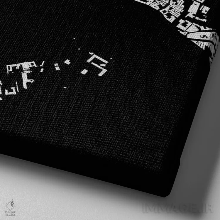 تابلو نقشهٔ شهری ونیز (سیاه) اثر اوربانمپ (نقشه شهری؛ استودیو نقشه یا طراح) - نمای نزدیک بافت بوم