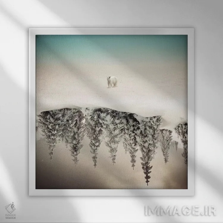 تابلو براد اثر اوگنی سولویف - نمای قابدار سفید