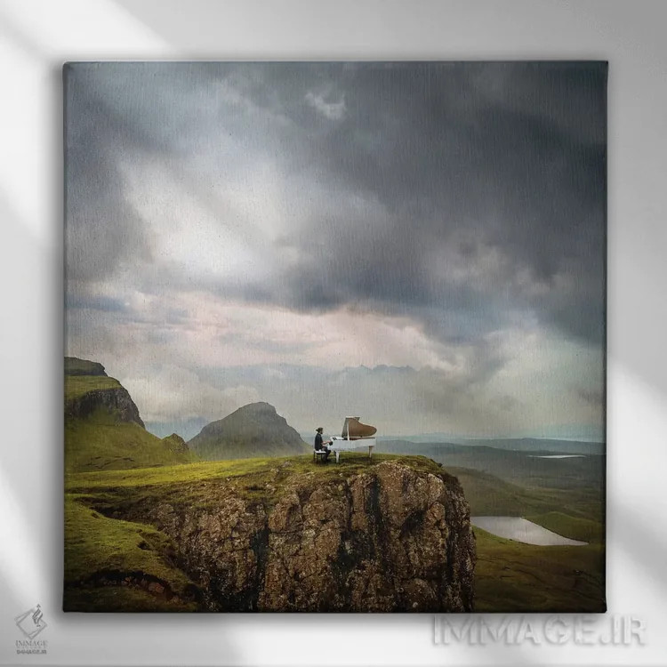 تابلو آخرین آکوردها اثر اوگنی سولویف - نمای روبهرو روی دیوار