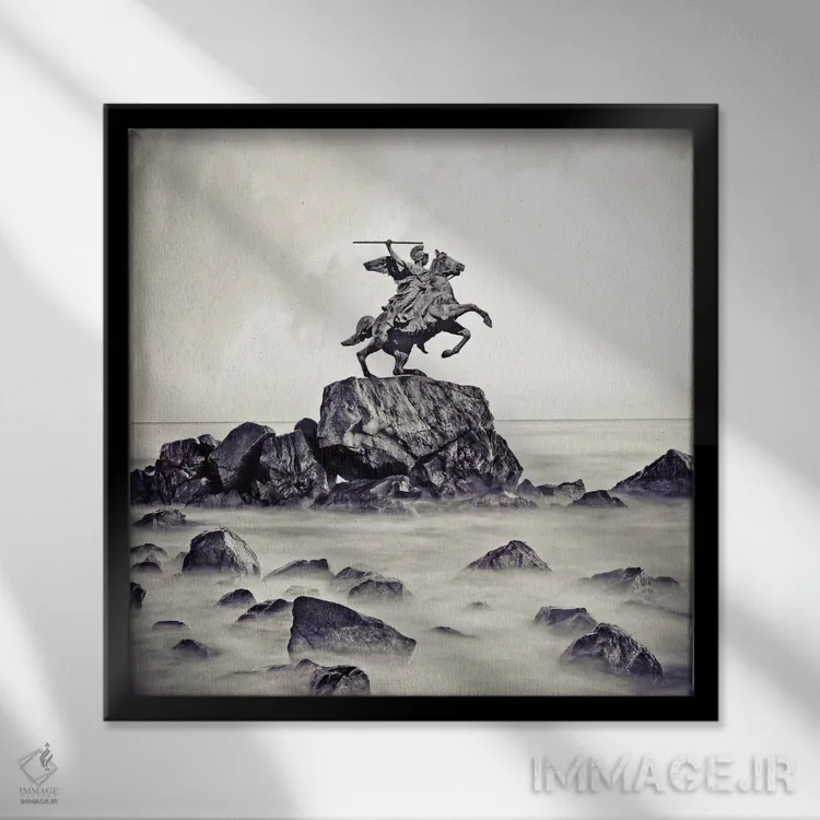 تابلو کِرامیکا اثر اوگنی سولویف - نمای قابدار مشکی