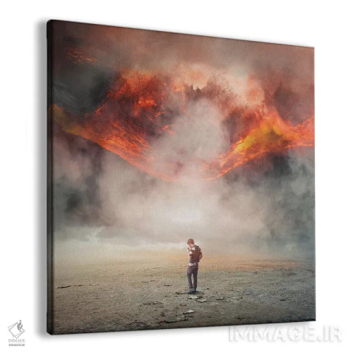 تابلو انفجار آخرین سیگار اثر اوگنی سولویف - نمای پرسپکتیو محصول