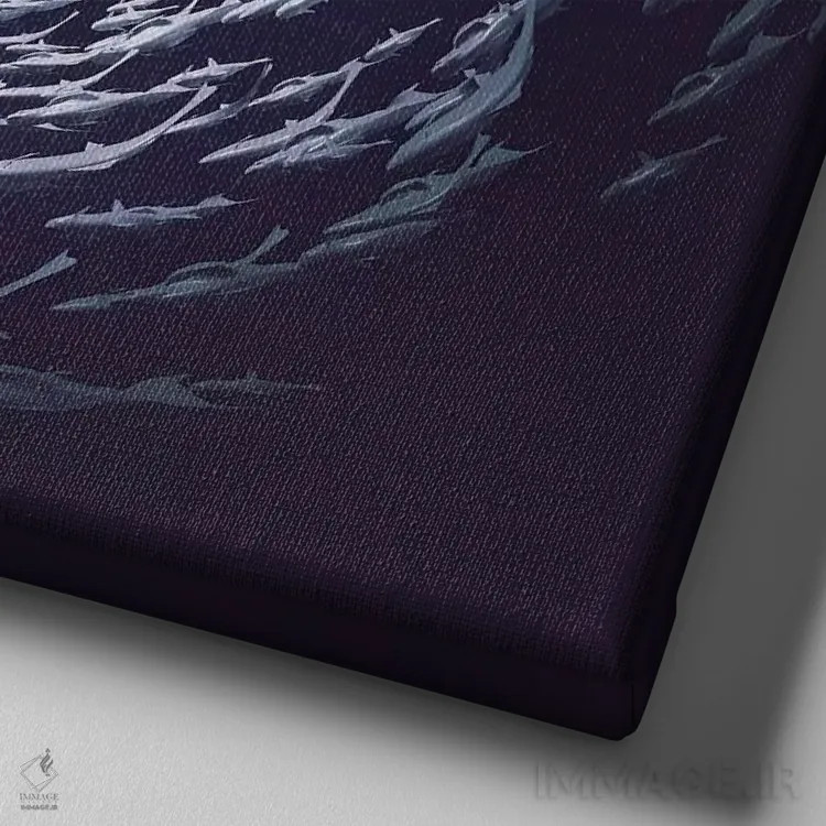 تابلو هوکو اثر اوگنی سولویف - نمای نزدیک بافت بوم