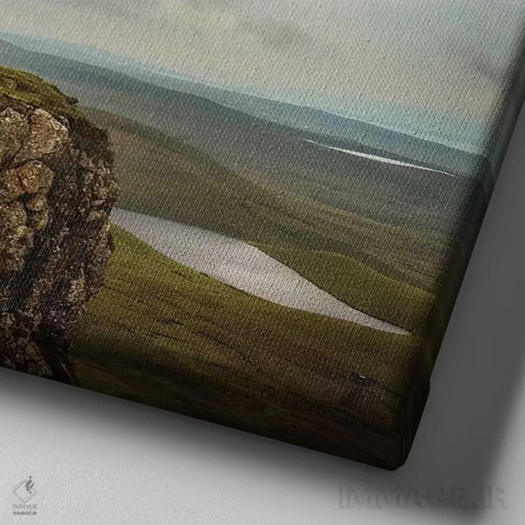 تابلو آخرین آکوردها اثر اوگنی سولویف - نمای نزدیک بافت بوم