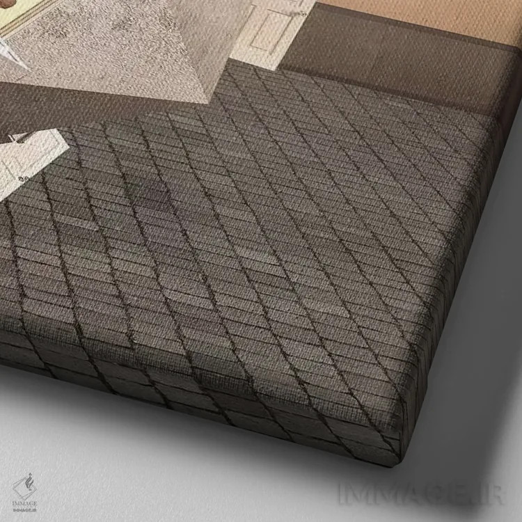 تابلو پریزمای صبحگاهی اثر اوگنی سولویف - نمای نزدیک بافت بوم