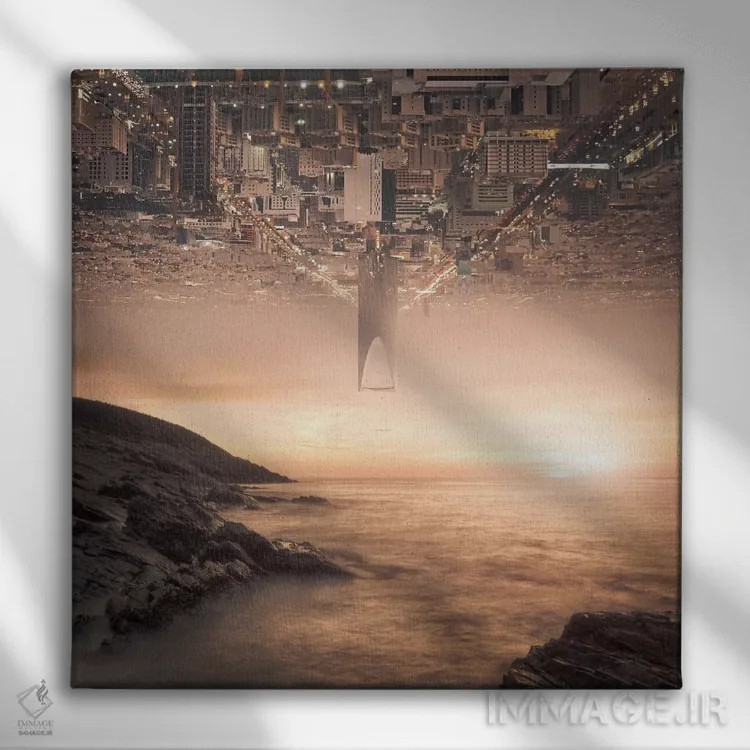 تابلو طلوعها و غروبها اثر اوگنی سولویف - نمای روبهرو روی دیوار