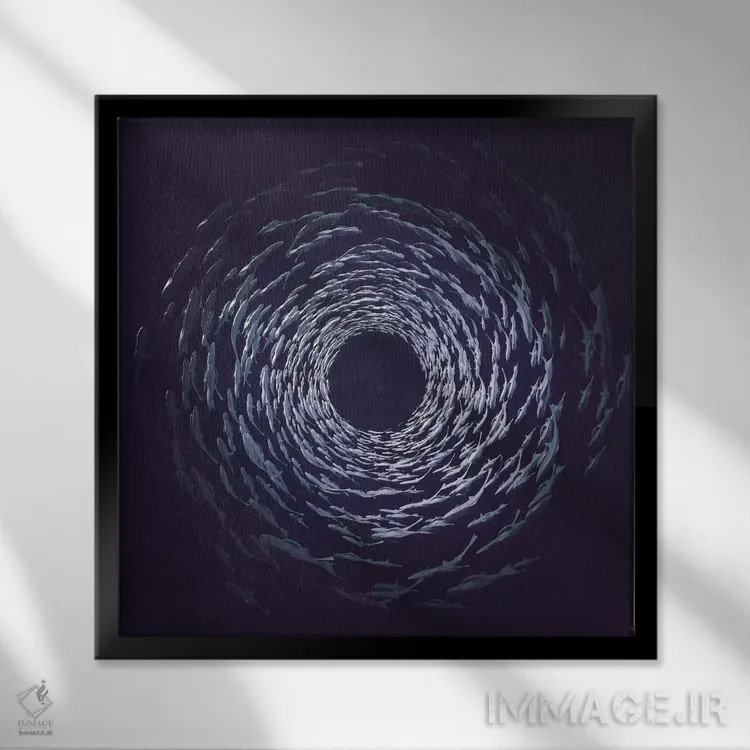 تابلو هوکو اثر اوگنی سولویف - نمای قابدار مشکی