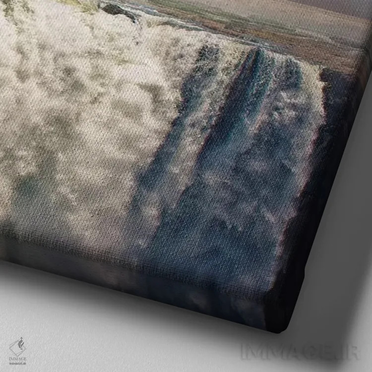 تابلو آکوردهای ماقبل آخر ویولن اثر اوگنی سولویف - نمای نزدیک بافت بوم