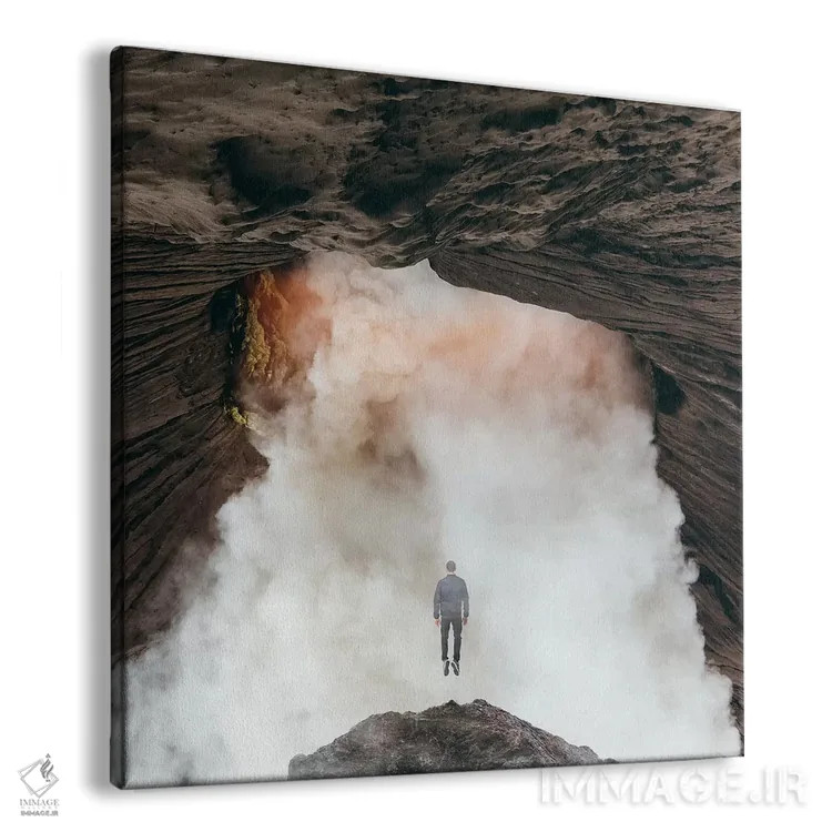 تابلو انفجار آتشفشان اثر اوگنی سولویف - نمای پرسپکتیو محصول