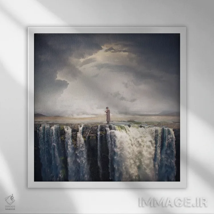 تابلو آکوردهای ماقبل آخر ویولن اثر اوگنی سولویف - نمای قابدار سفید