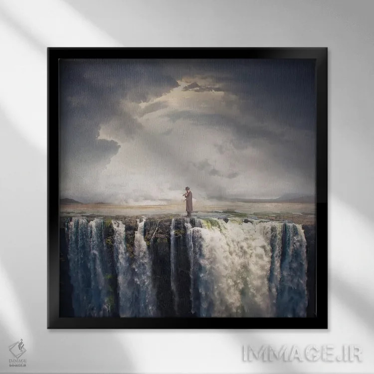 تابلو آکوردهای ماقبل آخر ویولن اثر اوگنی سولویف - نمای قابدار مشکی