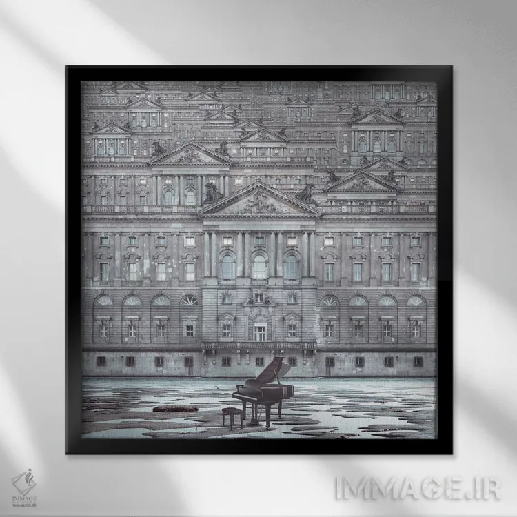 تابلو دروازههای سمفونی اثر اوگنی سولویف - نمای قابدار مشکی