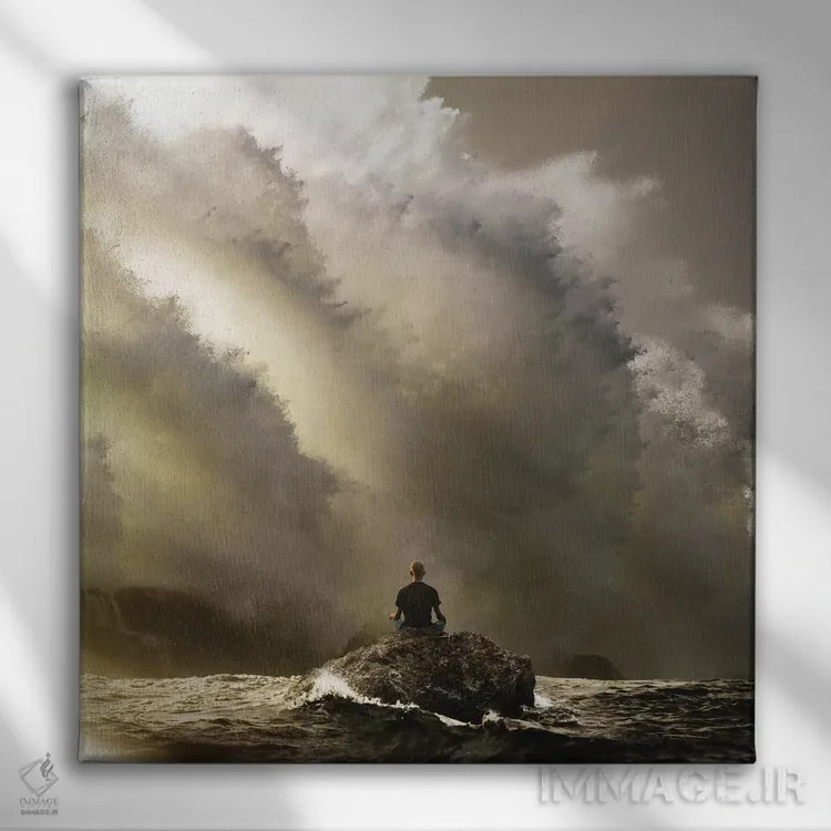 تابلو تنفس آرام اثر اوگنی سولویف - نمای روبهرو روی دیوار