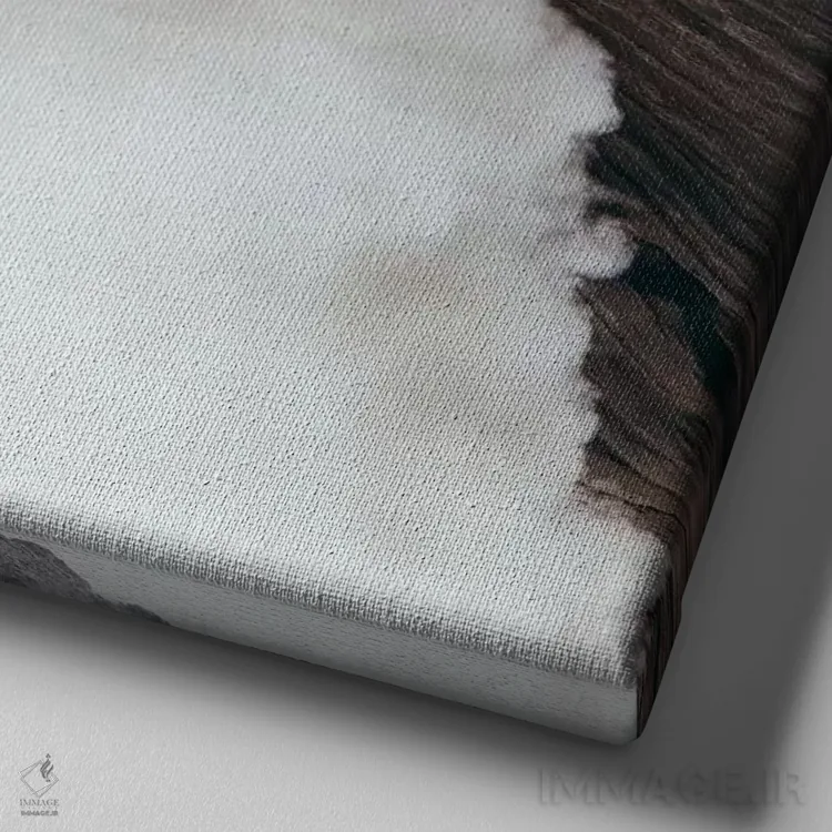 تابلو انفجار آتشفشان اثر اوگنی سولویف - نمای نزدیک بافت بوم