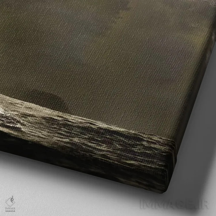 تابلو تنفس آرام اثر اوگنی سولویف - نمای نزدیک بافت بوم