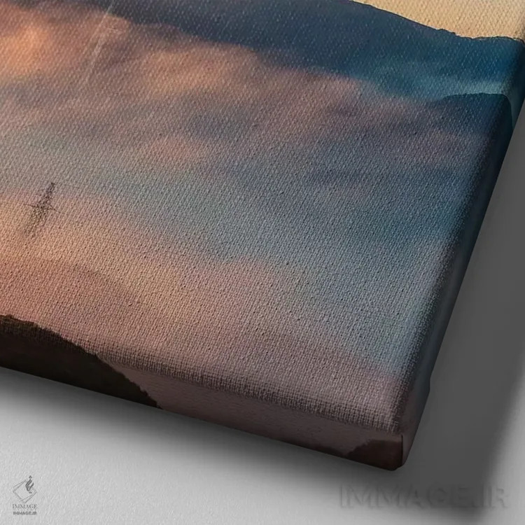 تابلو تیم توربین اثر اوگنی سولویف - نمای نزدیک بافت بوم