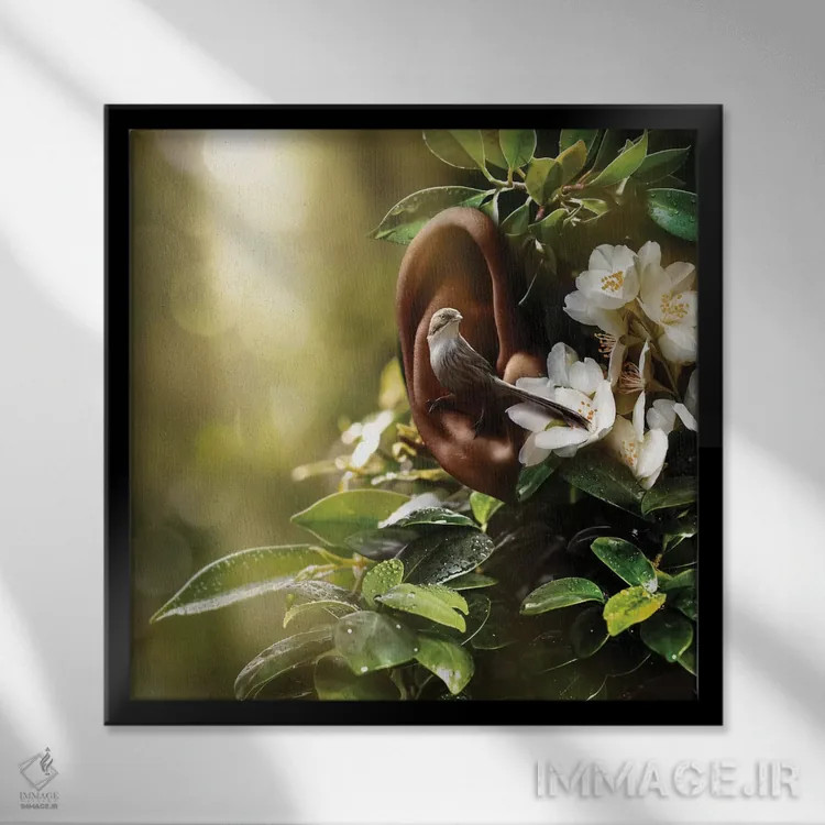 تابلو آوای طبیعت اثر اوگنی سولویف - نمای قابدار مشکی