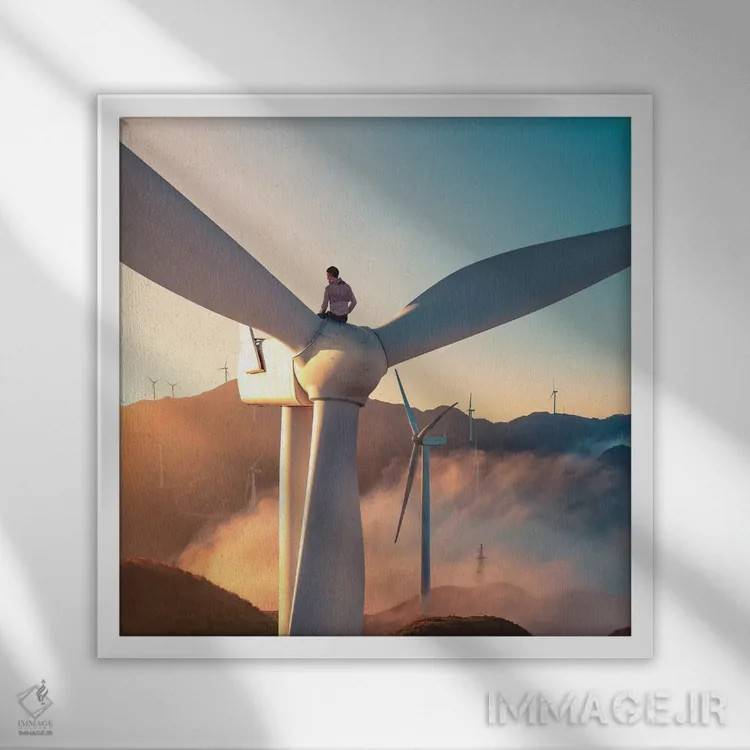 تابلو تیم توربین اثر اوگنی سولویف - نمای قابدار سفید