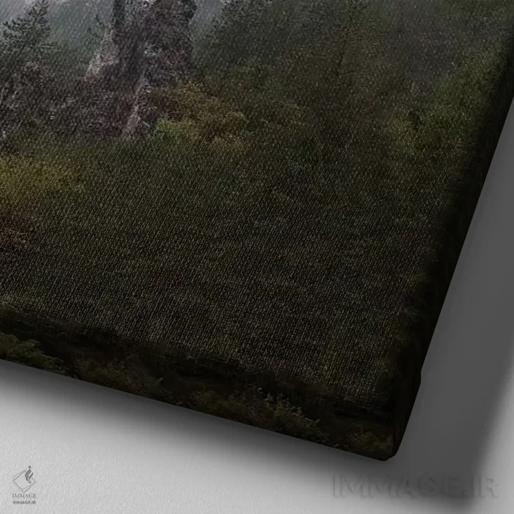 تابلو شهرجنگلی ۲ اثر اوگنی سولویف - نمای نزدیک بافت بوم