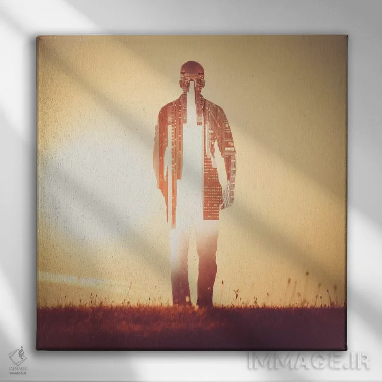 تابلو دوباره فکر کن اثر اوگنی سولویف - نمای روبهرو روی دیوار