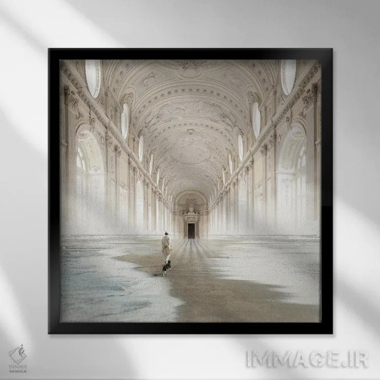 تابلو خط اثر اوگنی سولویف - نمای قابدار مشکی