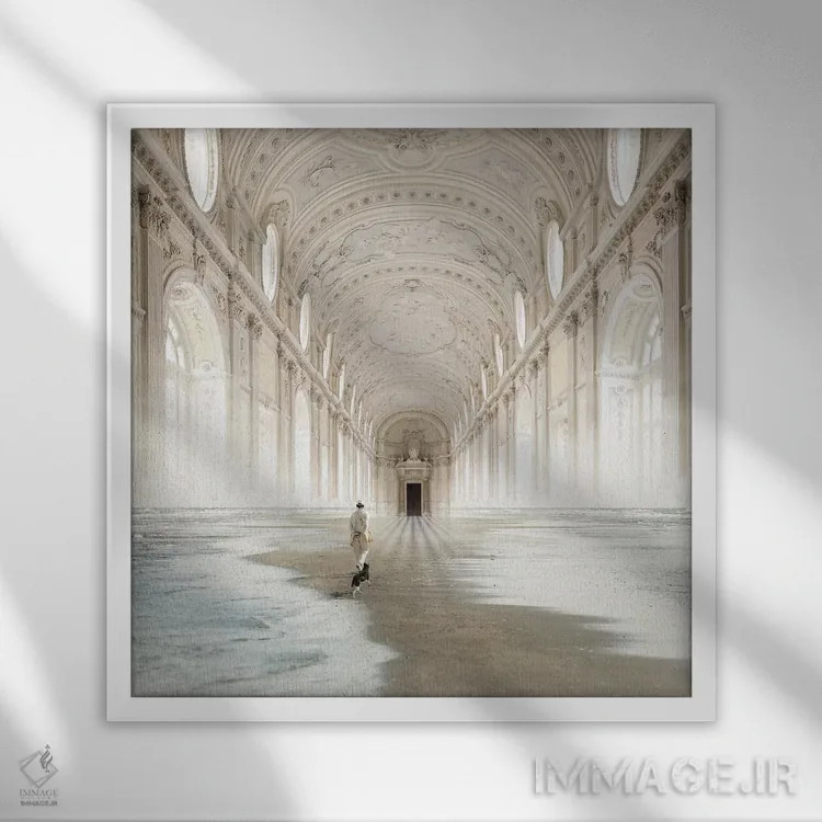 تابلو خط اثر اوگنی سولویف - نمای قابدار سفید