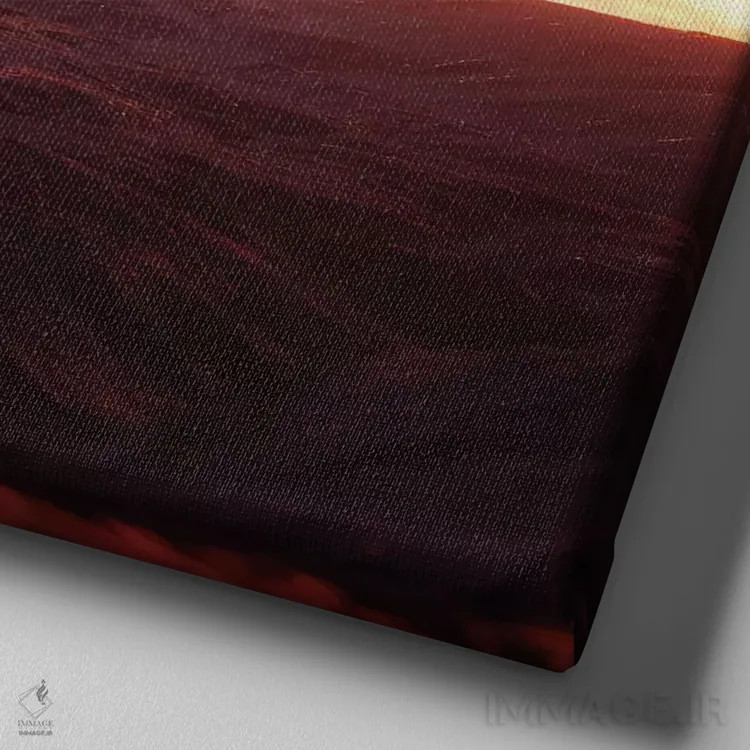 تابلو توخالی اثر اوگنی سولویف - نمای نزدیک بافت بوم