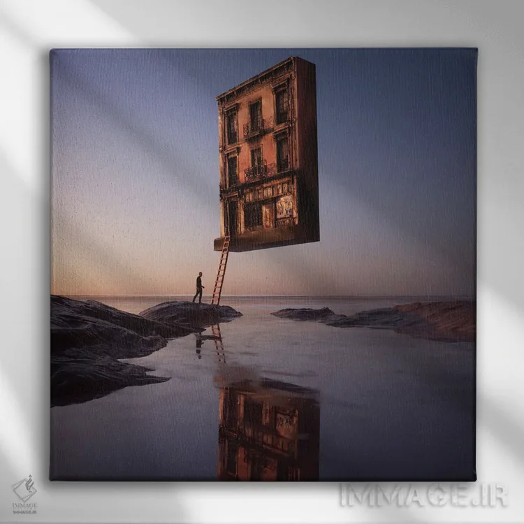 تابلو اِلِیپسیس (سهنقطه) اثر اوگنی سولویف - نمای روبهرو روی دیوار