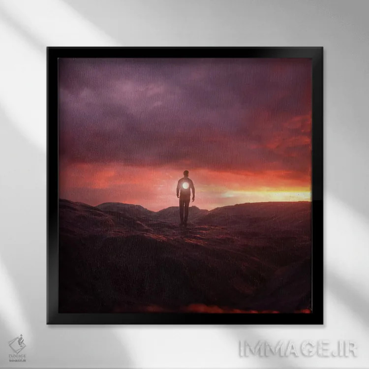 تابلو توخالی اثر اوگنی سولویف - نمای قابدار مشکی