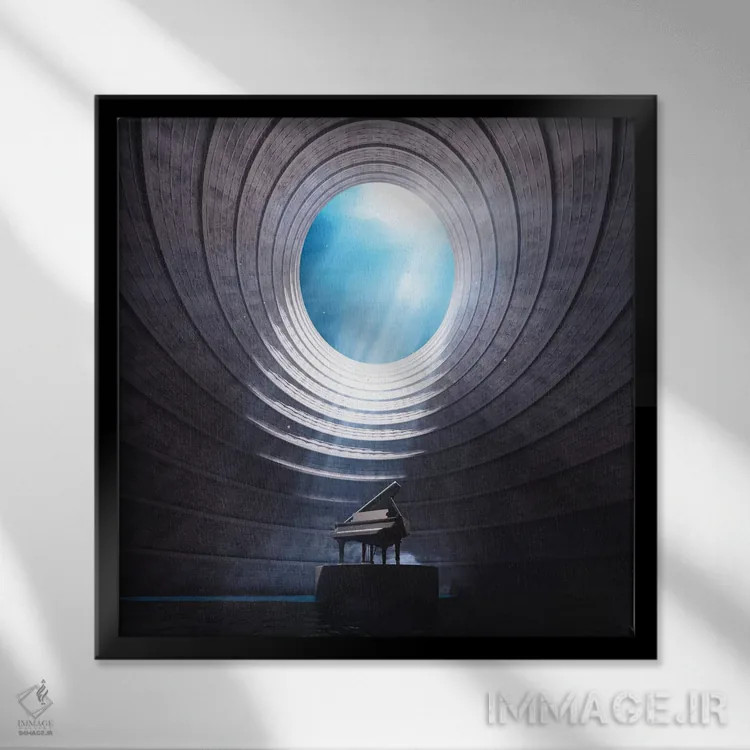 تابلو آرامش اثر اوگنی سولویف - نمای قابدار مشکی