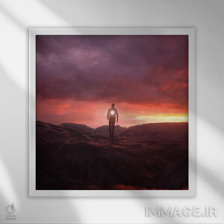 تابلو توخالی اثر اوگنی سولویف - نمای قابدار سفید