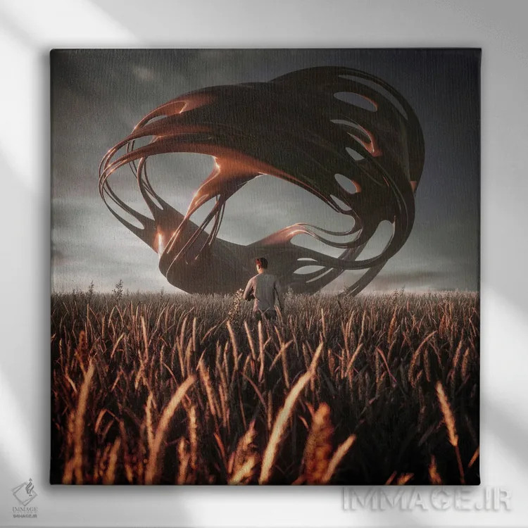 تابلو صدای مزارع اثر اوگنی سولویف - نمای روبهرو روی دیوار